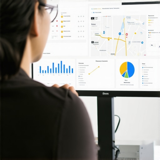 Analyzing Local SEO Data for Better ROI Business owner reviewing local SEO and maps optimization analytics on a computer