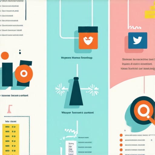 Infographic showing how schema markup, hyper-local content, and reviews enhance local search visibility for small businesses.
