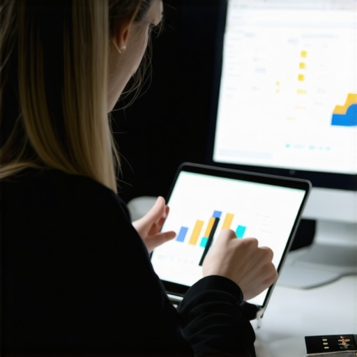 Person reviewing charts related to local SEO performance