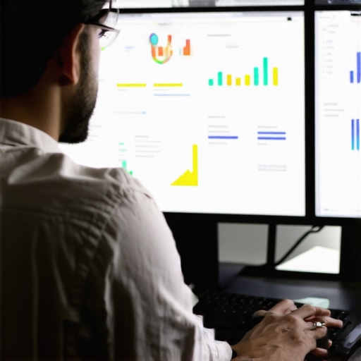 Person analyzing local SEO strategies with budget tools on a computer.