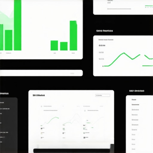 A graphical representation of SEO metrics and budget planning tools