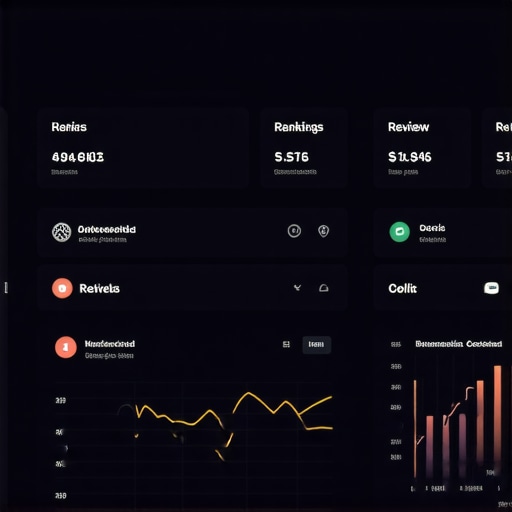 SEO Dashboard for Local Business Monitoring Screenshot of an SEO analytics dashboard illustrating local search performance, reviews, and ranking metrics