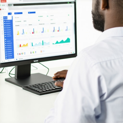 Analyzing Local SEO Data for Better Investments Person reviewing SEO performance metrics on a laptop
