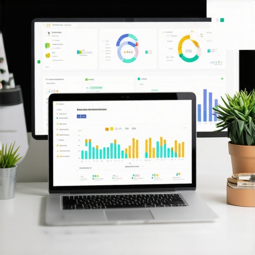 Desk with SEO tools and analytics for local SEO management