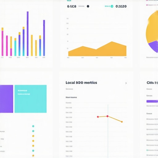 Screenshot of local SEO analytics dashboard showing rankings, citations, and conversion metrics