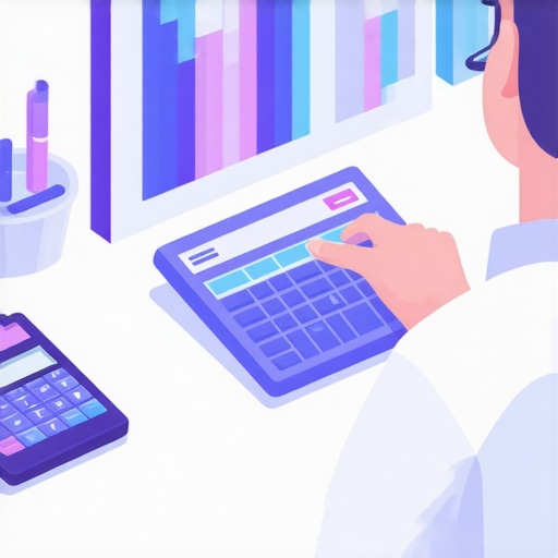 Business owner analyzing SEO budgeting tools and charts on a digital tablet