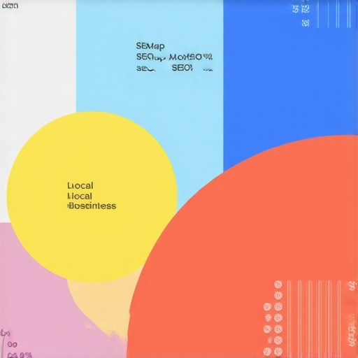 Pie chart illustrating different segments of a local SEO budget with focus on maps SEO and local content