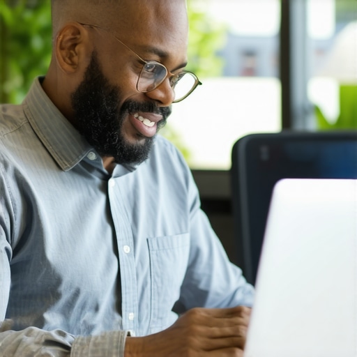 Business owner analyzing local SEO data on laptop for cost-effective strategy