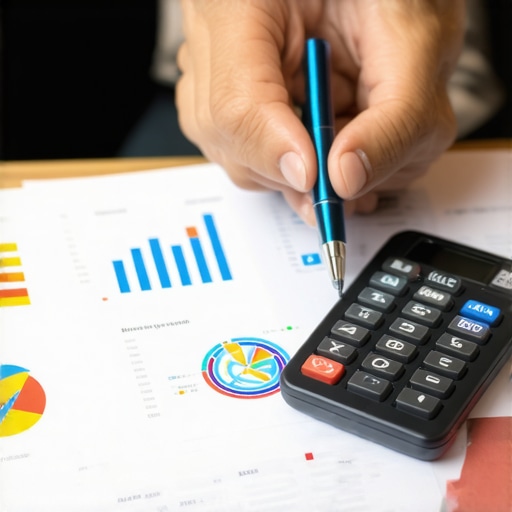 Analyzing SEO Budget Data Person reviewing SEO budget and data charts